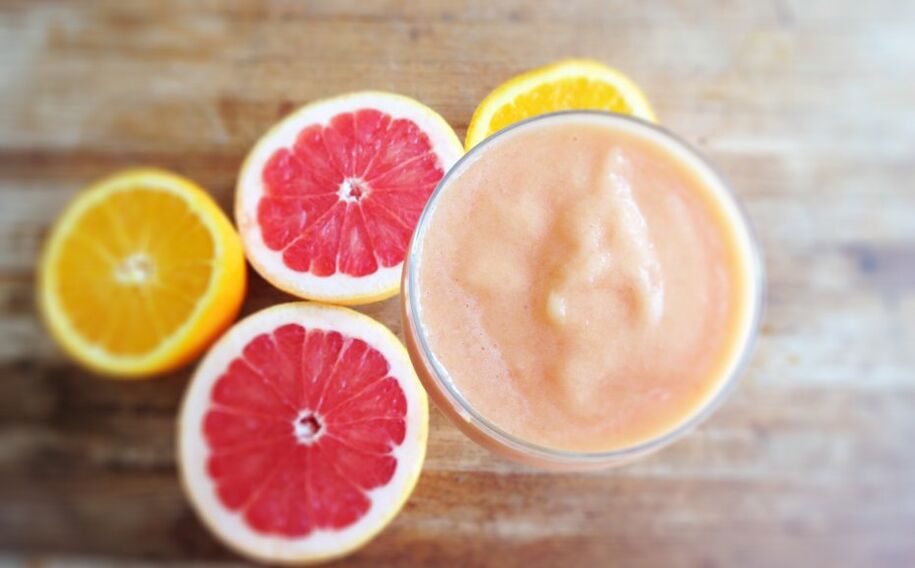 grapefruit és narancs turmix fogyáshoz